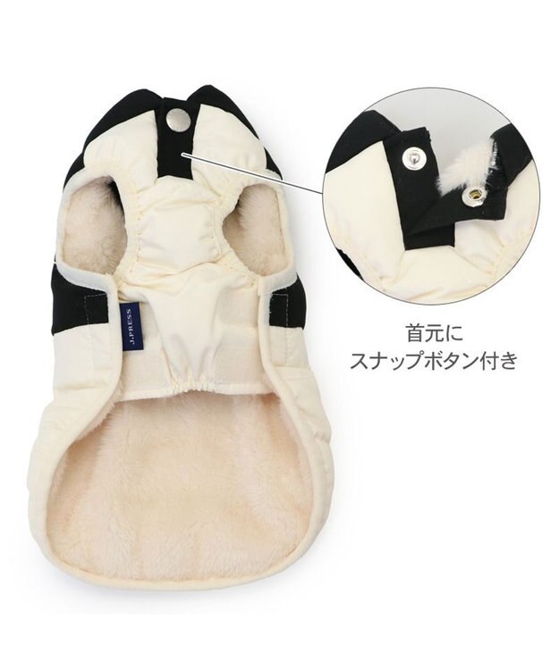 PET PARADISE J.PRESS バイカラーベスト 《ホワイト》 中型犬 ホワイト