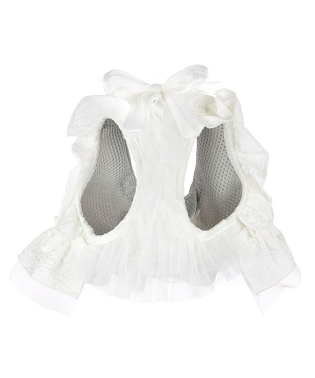 PET PARADISE cherircouture フリフリハーネス 《ホワイト》 小型犬 Ｓ ホワイト