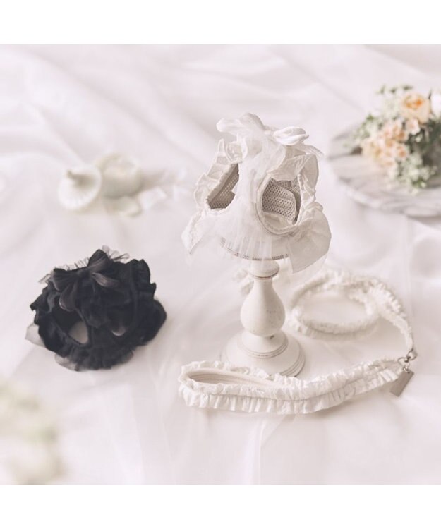 PET PARADISE cherircouture フリフリハーネス 《ホワイト》 小型犬 Ｓ ホワイト
