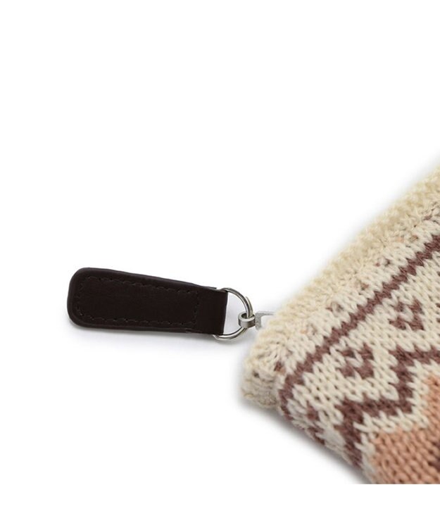 Mother garden マザーガーデン ふわんこ ニットポーチ 12cm×15cm マルチカラー