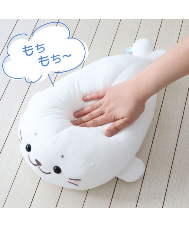 Mother garden しろたん＆らむね クール ぬいぐるみ 38cm 《単品 》しろたん ホワイト / ミントブルー / らむね ひんやり 接触冷感 ホワイト