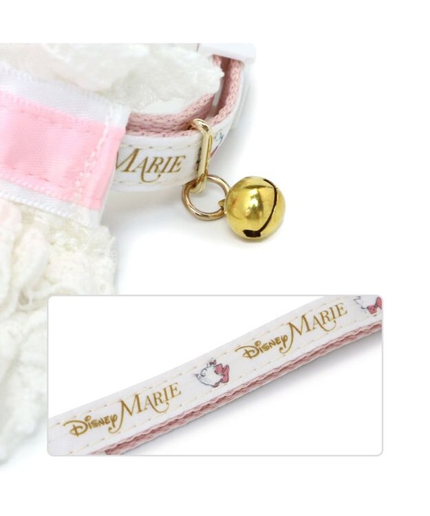 PET PARADISE ディズニー マリー 猫首輪  段リボン 小/中 リボンフリル