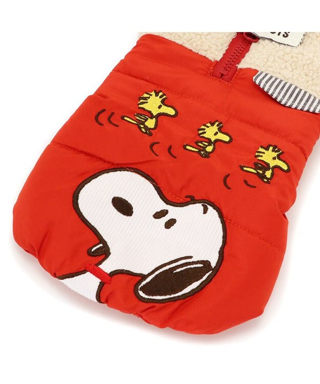 PET PARADISE スヌーピー 遠赤外線 エアベスト 《オレンジ》 小型犬 オレンジ