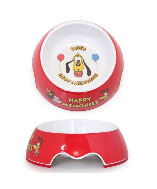 PET PARADISE ディズニー プルート ハッピーメモリーズ フードボウル レッド