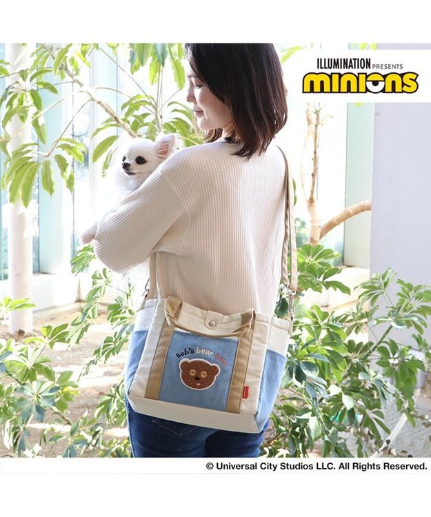 PET PARADISE  ミニオン ティム (28×24cm) お散歩ショルダーバッグ 青