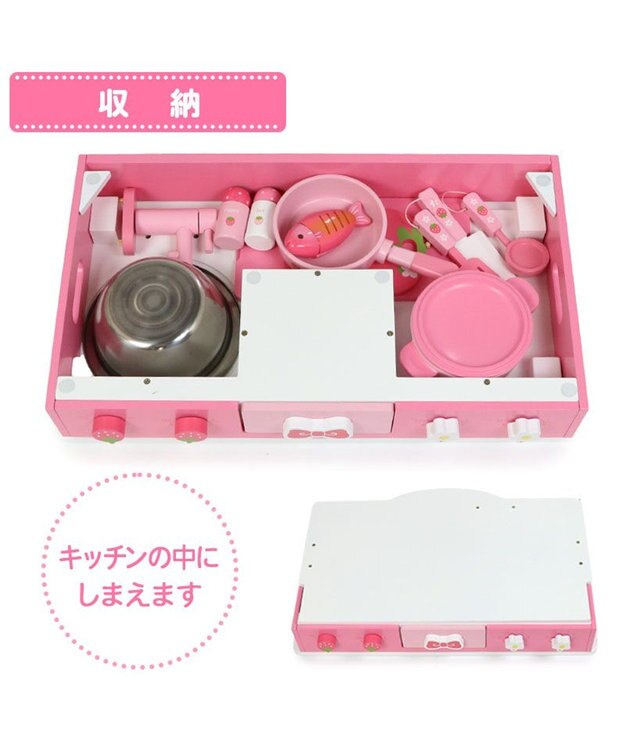 Mother garden マザーガーデン  野いちご キューティ テーブル キッチン ピンク（淡）