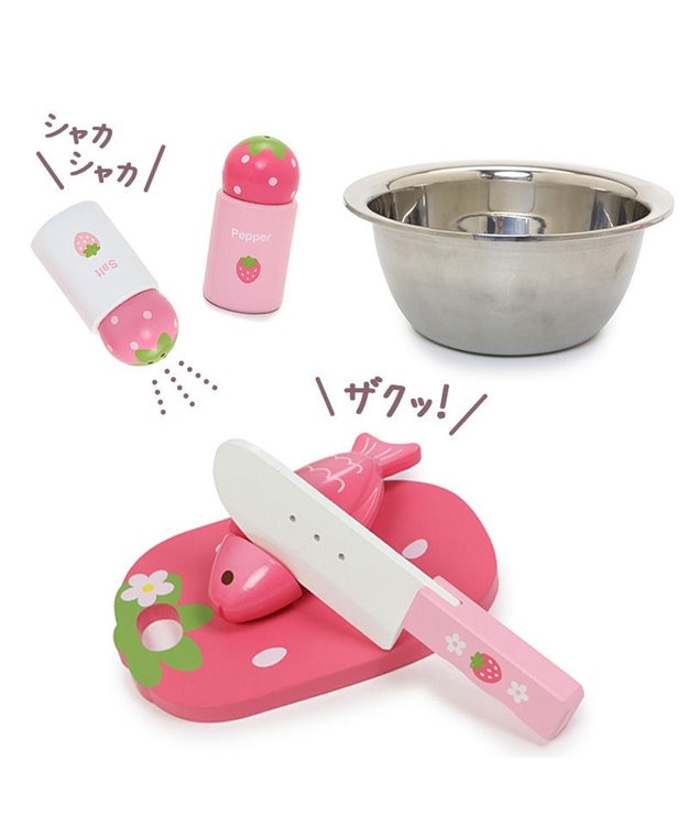 Mother garden マザーガーデン  野いちご キューティ テーブル キッチン ピンク(淡)