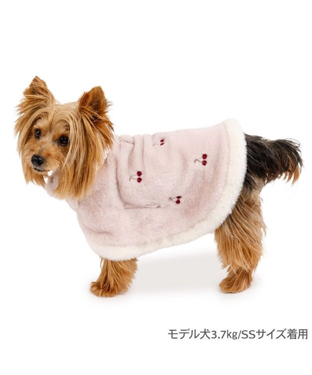 PET PARADISE ペットパラダイス チェリー ポンチョ 《ピンク》 小型犬 ピンク