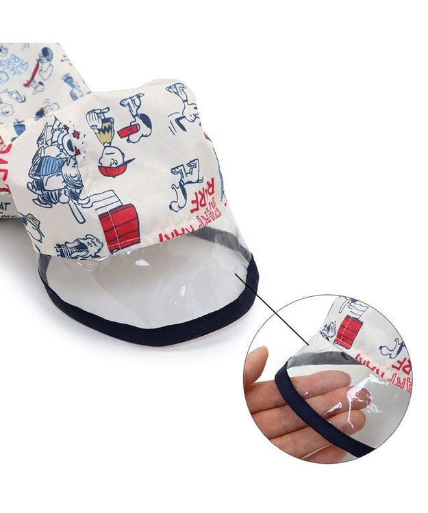 PET PARADISE スヌーピー 足付き レインコート《アメリカンビンテージ柄》小型犬 ホワイト