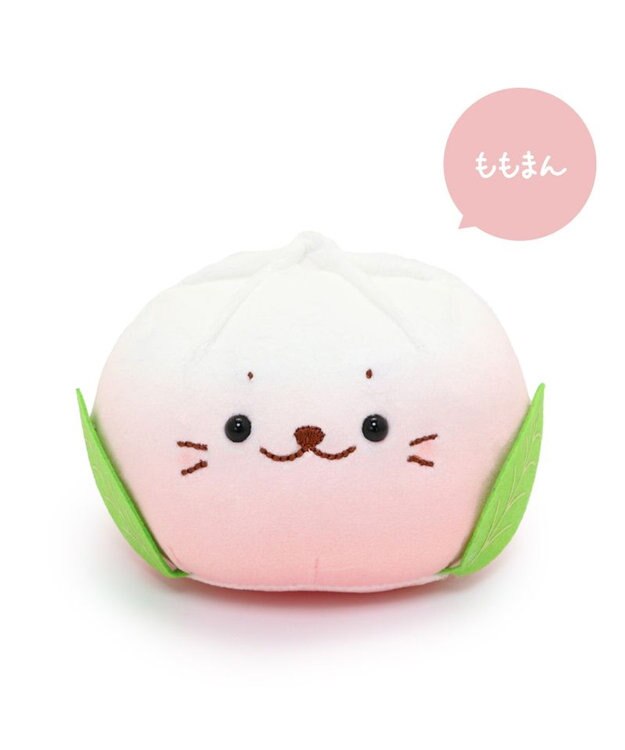 Mother garden しろたん ピザまん / ももまん マスコット ぬいぐるみ 【単品】 ももまん