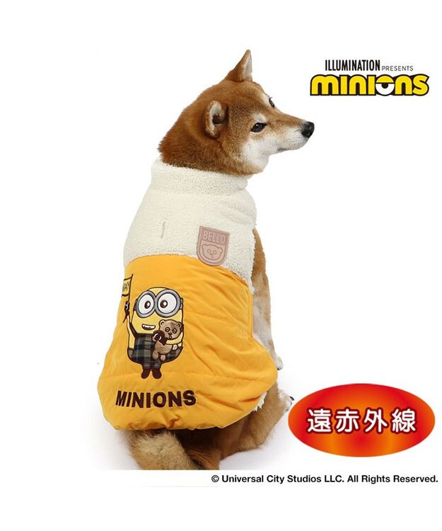 PET PARADISE ミニオン ボブ 遠赤外線 綿入ベスト 中型犬 黄