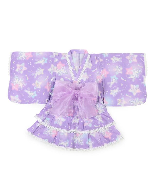 Mother garden マザーガーデン キッズ ドレス セパレート 浴衣 《ユニコーン 星空柄》 95~100cm ユニコーン星空柄