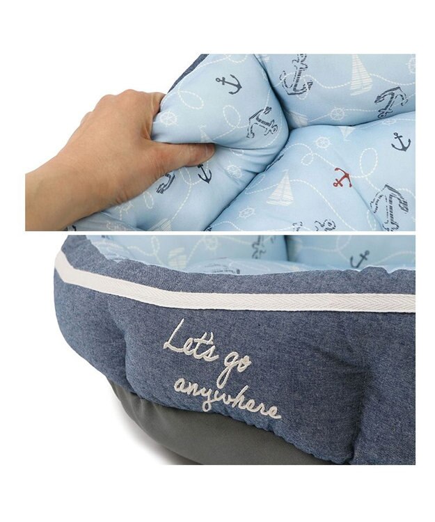 PET PARADISE ペットパラダイス クールカドラー 丸型《マリン柄》 超小型犬 マリン柄