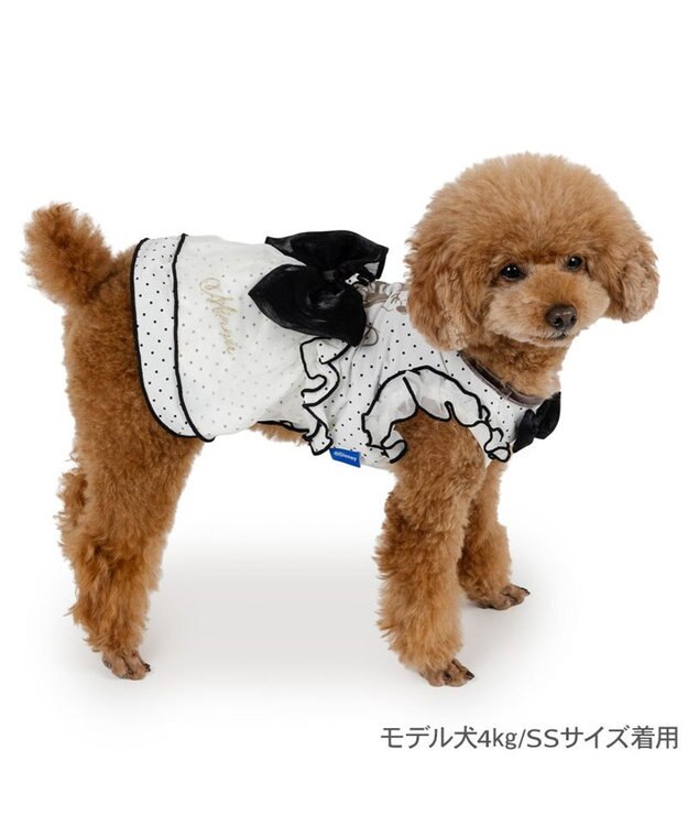 PET PARADISE ディズニー ミニーマウス クール ワンピース 《ドット柄》 小型犬 ホワイト