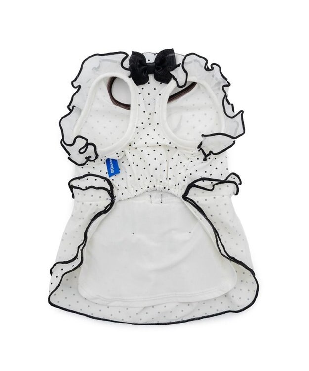 PET PARADISE ディズニー ミニーマウス クール ワンピース 《ドット柄》 小型犬 ホワイト