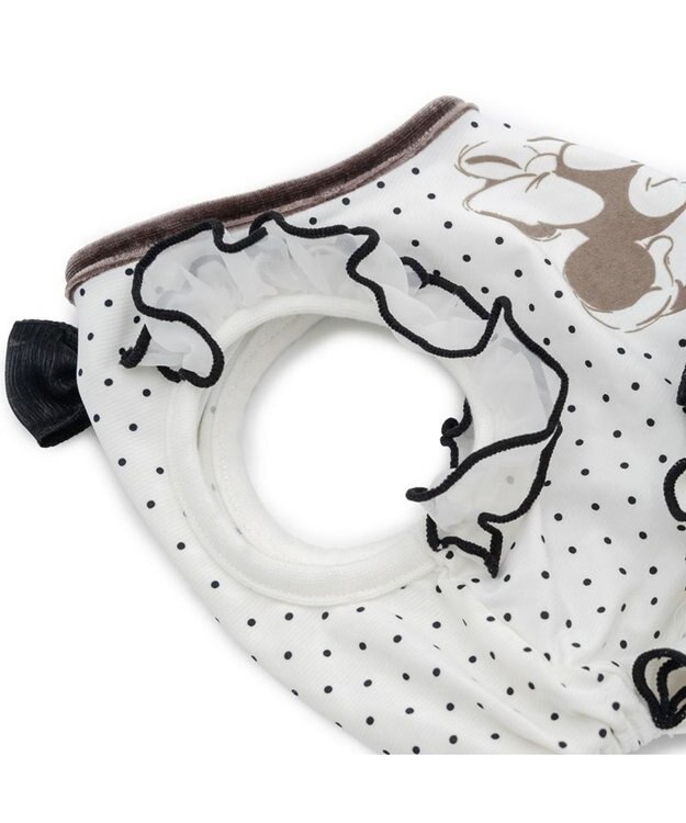 PET PARADISE ディズニー ミニーマウス クール ワンピース 《ドット柄》 小型犬 ホワイト