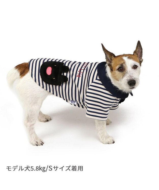 PET PARADISE リサとガスパール ペティヒートDAN Tシャツ 《ボーダー 縞柄》小型犬 ボーダー 縞柄