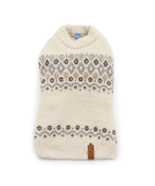 PET PARADISE ペットパラダイス ニット ノルディク柄  《ホワイト》 小型犬 ホワイト