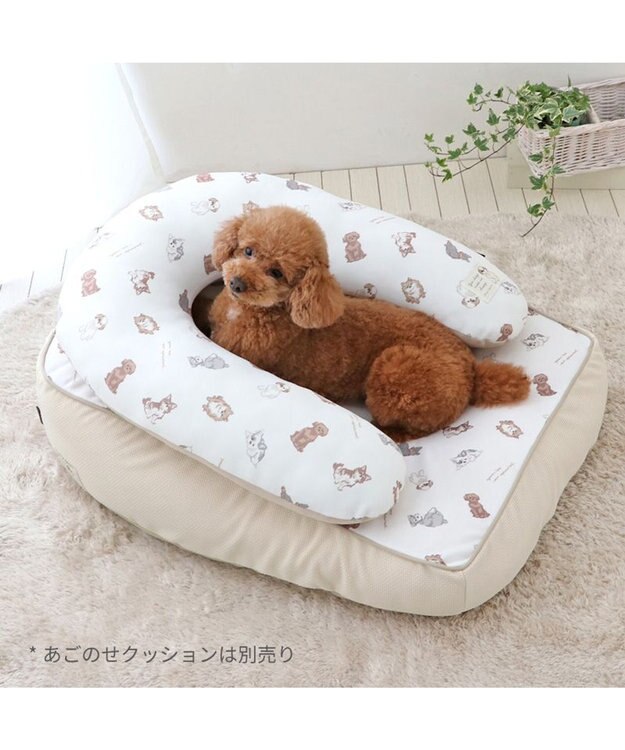 PET PARADISE ペットパラダイス makokoro 寝そべりベッド 《わんちゃん柄》 わんちゃん柄