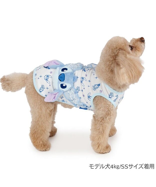 PET PARADISE ディズニー スティッチ ポシェット風 クール タンクトップ《たれ耳》 小型犬 ブルー