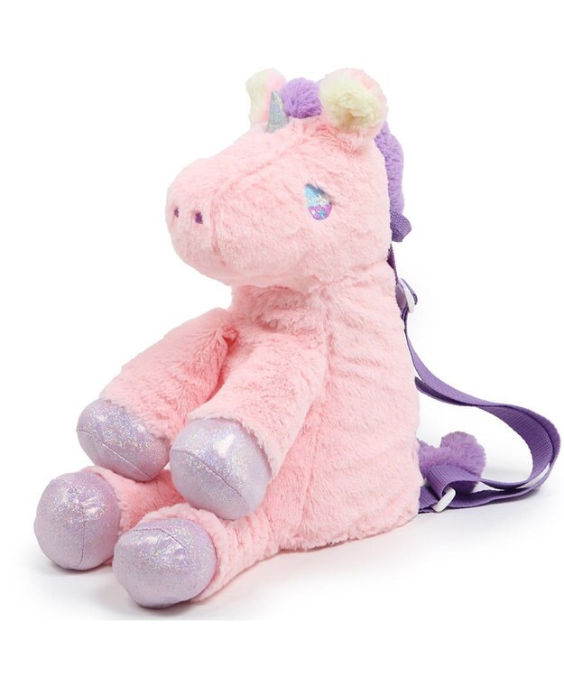 Mother garden マザーガーデン ユニコーン ぬいぐるみ リュック 《クリーム/ピンク》 ピンク