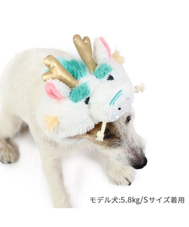 PET PARADISE ペットパラダイス  干支帽子 辰  《ホワイト》 小型犬 ホワイト
