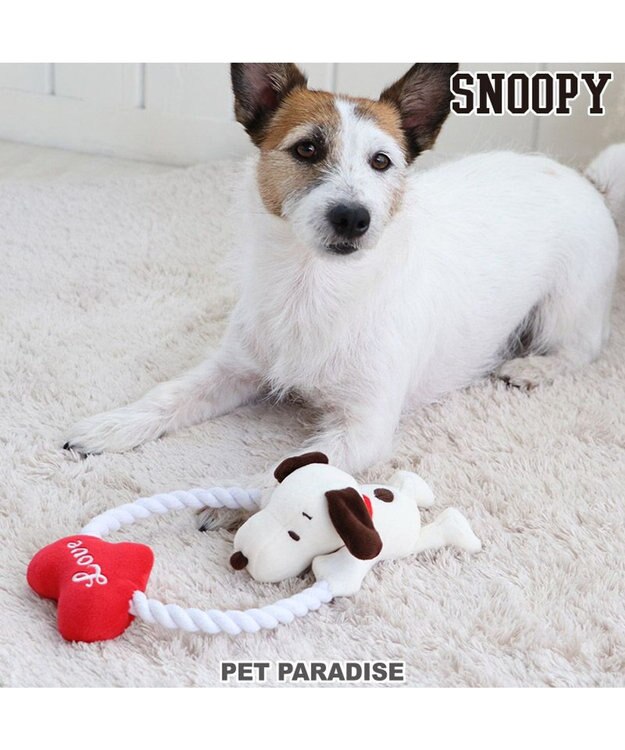 PET PARADISE スヌーピー ハート トイ 犬 おもちゃ 赤