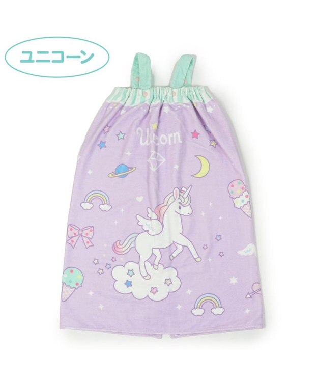 Mother garden マザーガーデン 水泳 ラップタオル 80×120cm 《ユニコーン 柄 / レモンくま柄》 ユニコーン
