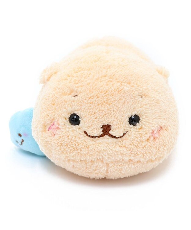 Mother garden しろたん らっこいぬ むぎゅとろ マスコット 16.5cm ぬいぐるみ 小さい 茶系