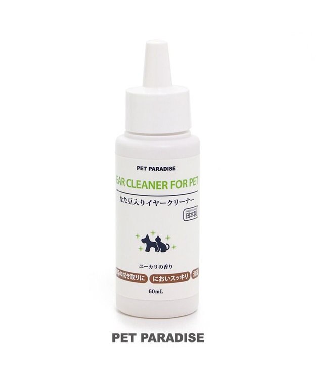 PET PARADISE  ペットパラダイス なた豆入り イヤー クリーナー ユーカリの香り 60ｍＬ 国産 白～オフホワイト