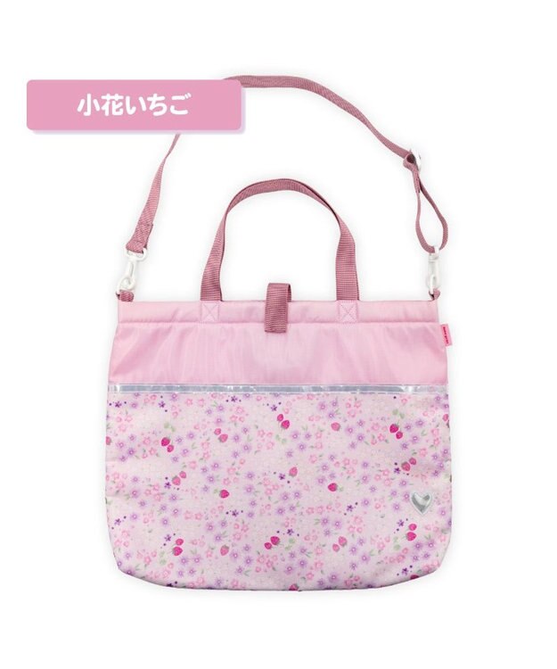 Mother garden マザーガーデン 野いちご レッスンバッグ 《小花いちご柄》 小花いちご柄