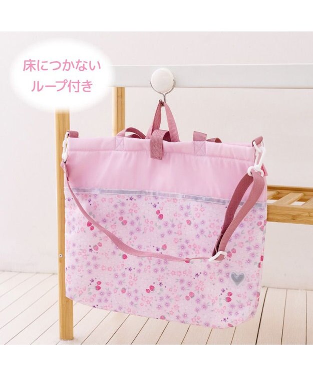 Mother garden マザーガーデン 野いちご レッスンバッグ 《小花いちご柄》 小花いちご柄