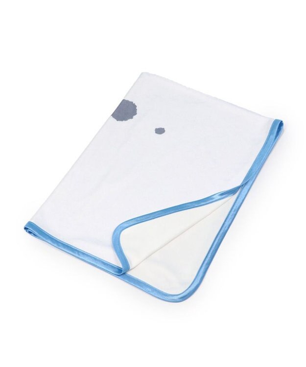 Mother garden しろたん クール ブランケット 《顔ぼん》 70×100cm ひざかけ 白~オフホワイト