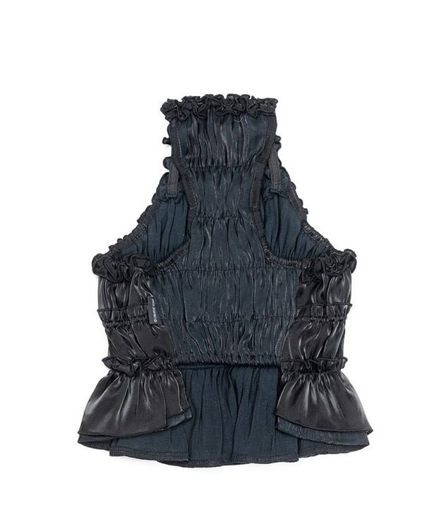 PET PARADISE cherircouture シャーリング キャミソール 《ブラック》 小型犬 ブラック