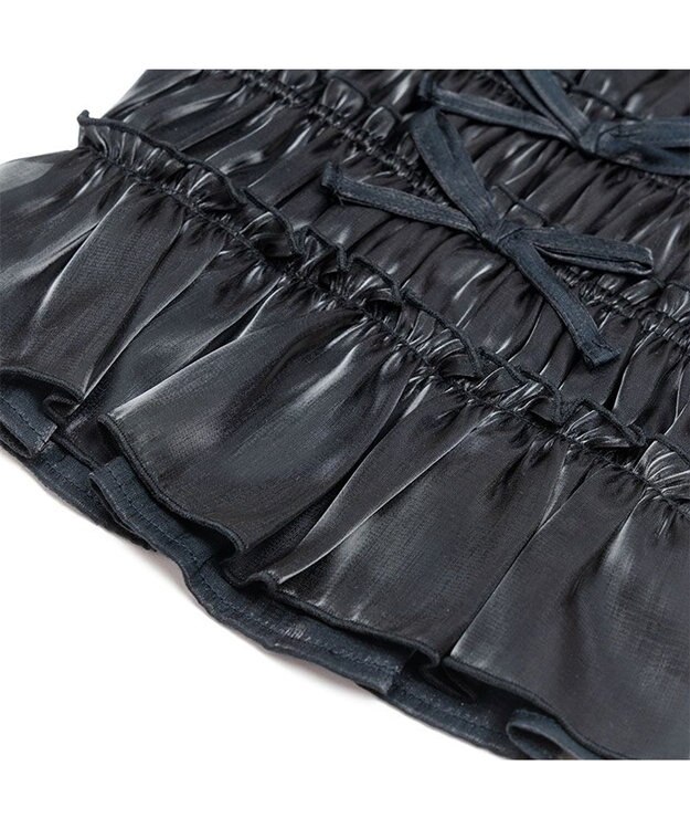 PET PARADISE cherircouture シャーリング キャミソール 《ブラック》 小型犬 ブラック