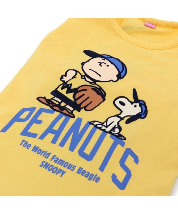 PET PARADISE スヌーピー Tシャツ 《ファインプレー柄》 黄色 中型犬 大型犬 ファインプレー柄