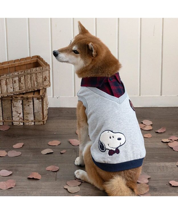 PET PARADISE スヌーピー おりこうトレーナー  グレー 中型犬 大型犬 グレー