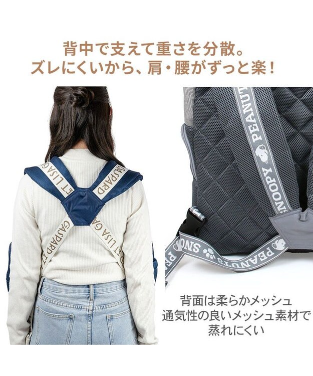 PET PARADISE リサとガスパール 優しい 抱っこハグリュックキャリーバッグ Ｌ 小型犬 ネイビー