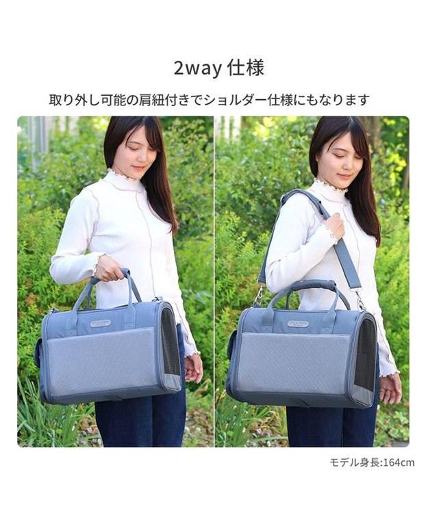 PET PARADISE ペットパラダイス メッシュ 折畳キャリーバッグ 小型犬 グレー