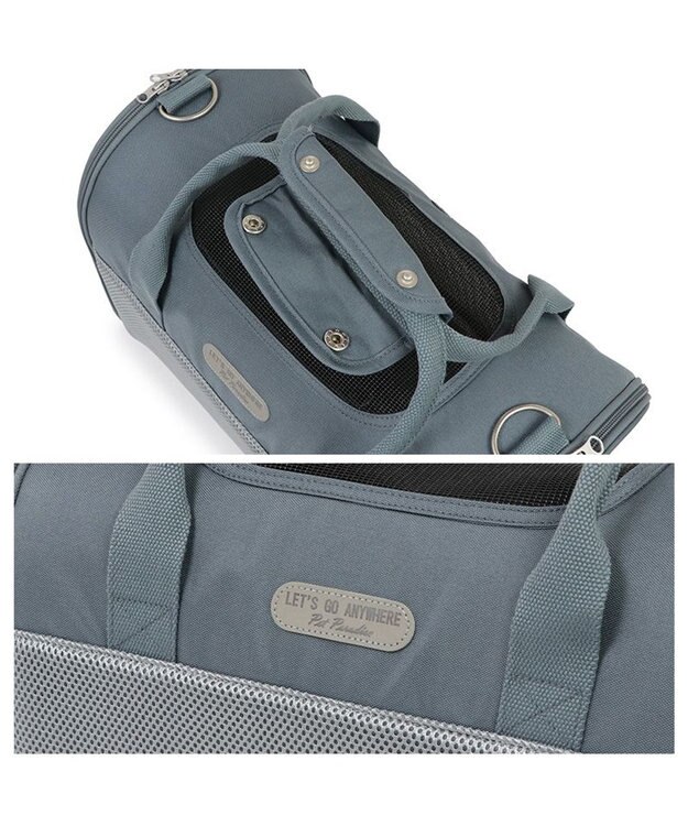 PET PARADISE ペットパラダイス メッシュ 折畳キャリーバッグ 小型犬 グレー