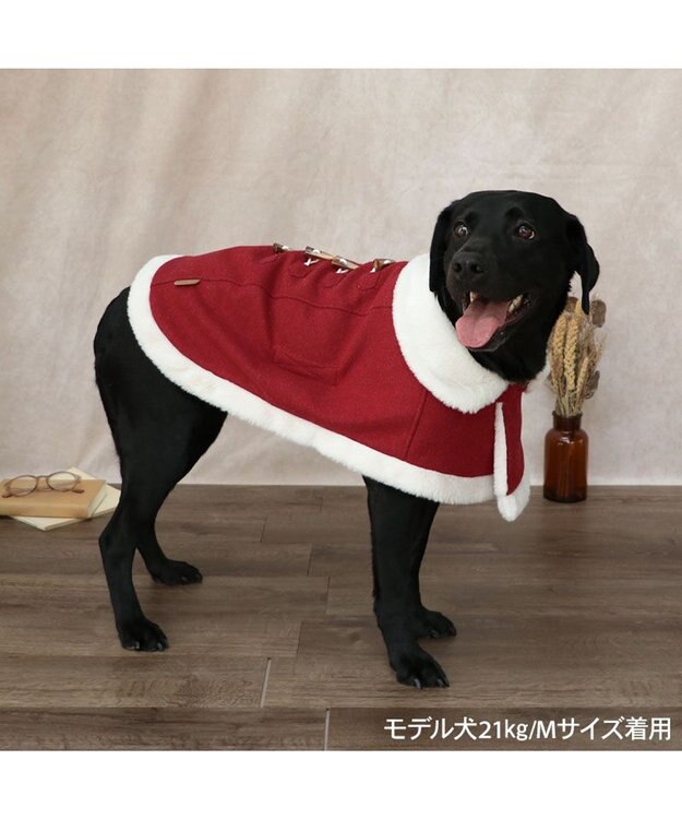 PET PARADISE ペットパラダイス ノーブル ダッフル ポンチョ 《レッド》 中型犬 大型犬 レッド