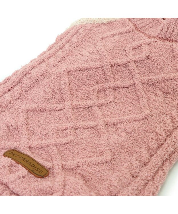 PET PARADISE ペットパラダイス アラン編みニット 《ピンク》  小型犬 ピンク