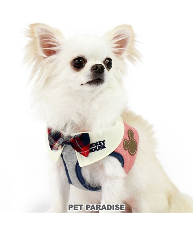 PET PARADISE ディズニー ミッキーマウス ベストハーネス 《杢柄》 S 小型犬 グレー