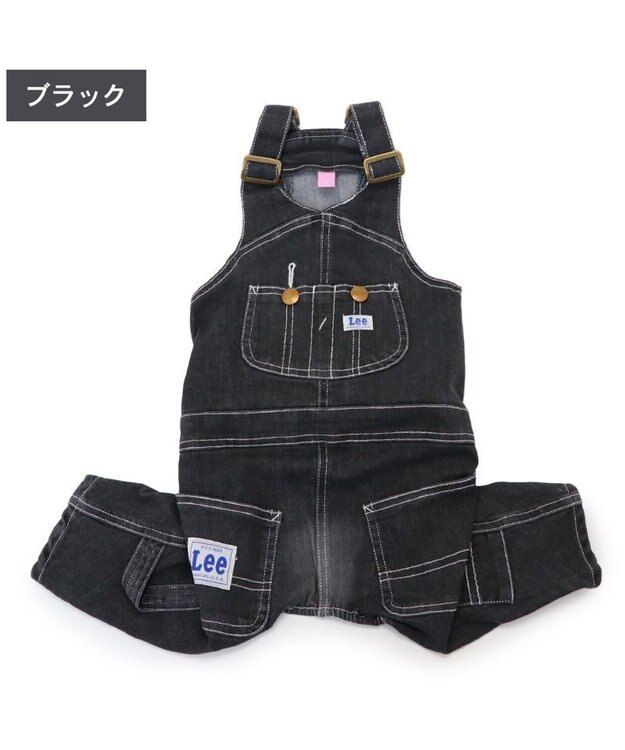 PET PARADISE Lee デニム オーバーオール 《ブラック》 小型犬 ブラック