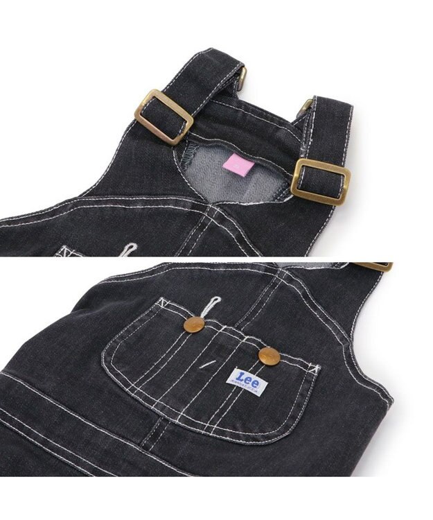 PET PARADISE Lee デニム オーバーオール 《ブラック》 小型犬 ブラック