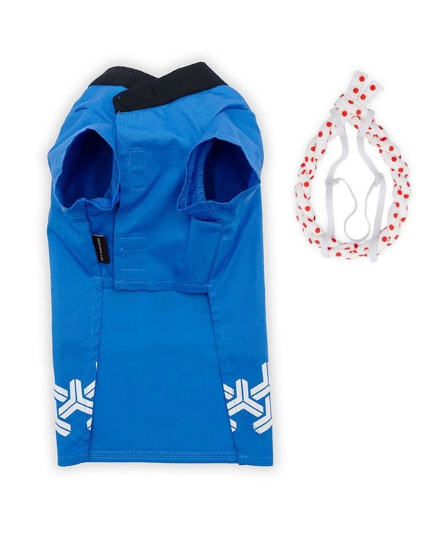 PET PARADISE ペットパラダイス ねじり鉢巻き付き 法被　中型犬 大型犬 ブルー