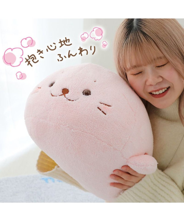 しろたん ふんわり 桜 ぬいぐるみ 抱き枕 セット売り しろたん 抱き枕 《桜 ふんわり》 55cm / Mother garden