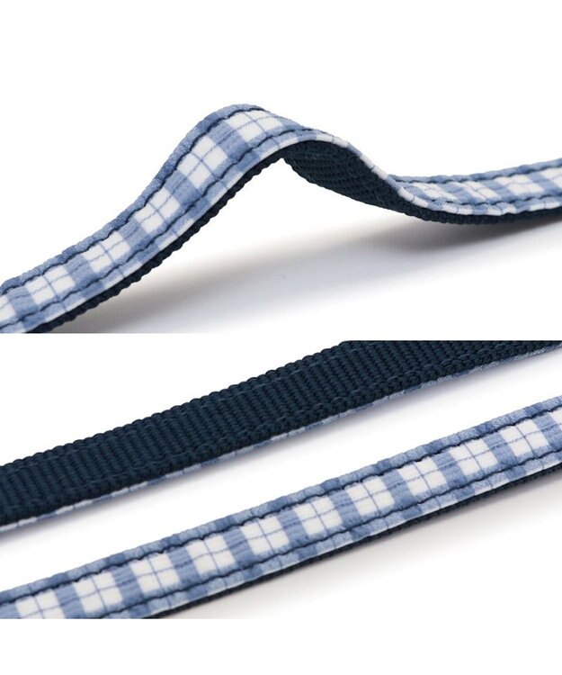 PET PARADISE J.PRESS リード  《チェック柄》 ４Ｓ～３Ｓ 小型犬 ホワイト×ブルー