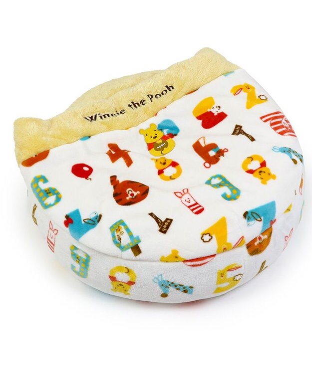 PET PARADISE ディズニー くまのプーさん 丸型寝袋 遠赤外線 《数字柄》 60cm 数字柄