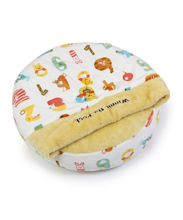 PET PARADISE ディズニー くまのプーさん 丸型寝袋 遠赤外線 《数字柄》 60cm 数字柄